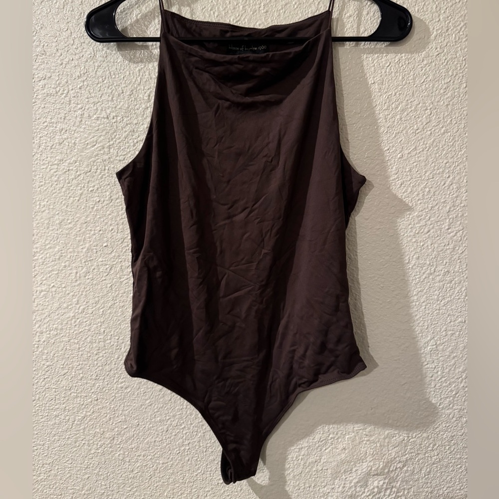 House of Harlow 1960 Chocolate Brown Bodysuit